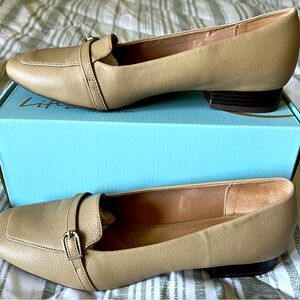 LifeStride Women’s Catalina Slip-on Loafer, Dover Beige 11 Wide